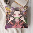 thumbnail image 3 of Kamado Nezuko Pillow Case Soft Pillow Cover Pillowcase Decorative Cushion Cover Home Decor 18 "x18 ", 3 of 8