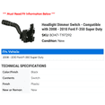 thumbnail image 2 of Headlight Dimmer Switch - Compatible with 2008 - 2010 Ford F-350 Super Duty 2009, 2 of 2