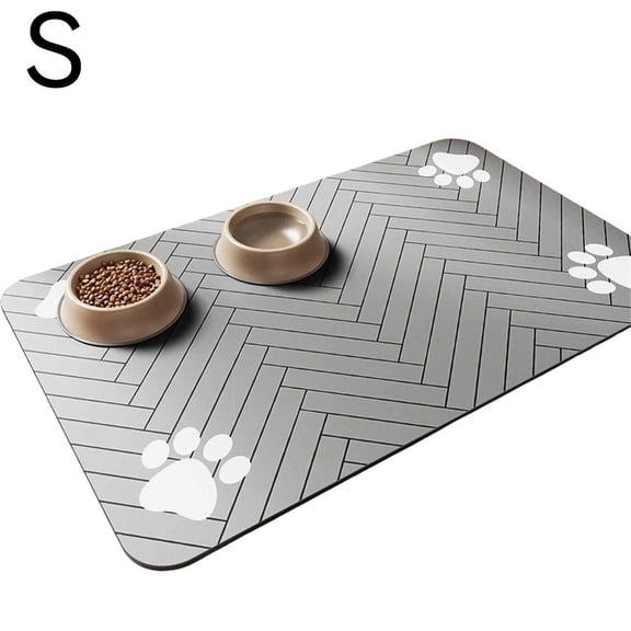 Large Dog Mats for Food and Water - 20x30cm Pet Feeding Mat-Absorbent Dog Mat for Food and Water Bowl-No Stains Quick Dry Water Dispenser Mat-Dog Pet Supplies-Bowl for Messy Drinkers - Size A