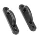 thumbnail image 5 of 2 piezas de pestillo giratorio para tapas de camiones, 5423020000, accesorios profesionales, placas de cierre D negras para puertas de vidrio, 5 of 9