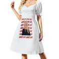 thumbnail image 1 of Sutton Stracke Las verdaderas amas de casa de Beverly Hills Vestido de manga corta con nombre: atuendo de festival, vestidos de verano para mujer, 1 of 7