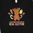 thumbnail image 3 of Inktastic Promoted to Sister with Christmas Reindeer Toddler Sweatshirt, 3 of 4
