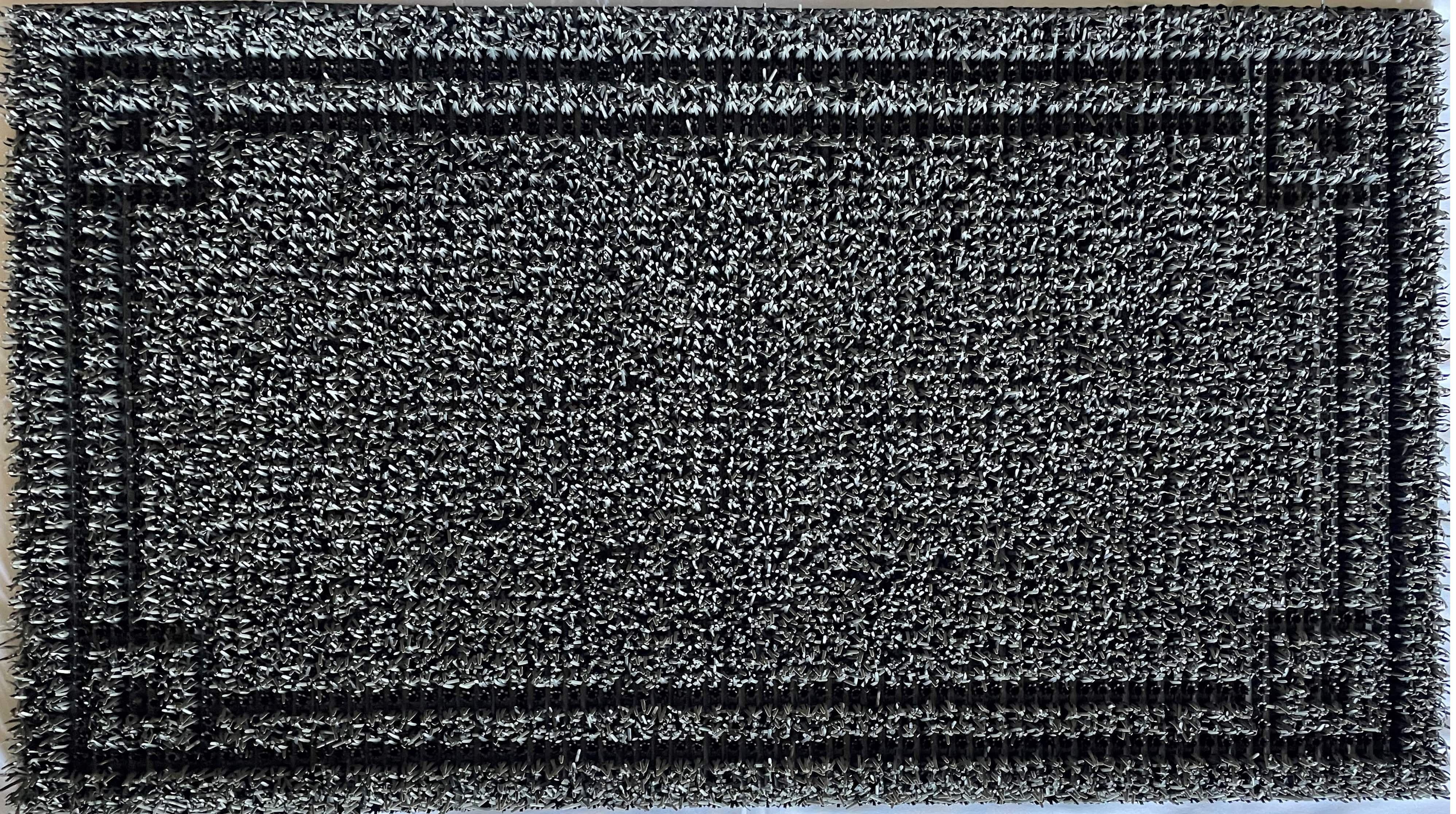 Mainstays Gray Scraper Outdoor Doormat, Welcome Mat, Easy to Clean, AstroTurf, 19.5"x31.5"