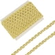thumbnail image 1 of Cinta de trenza metálica dorada de 11 yardas (1 metro) por yarda - Cinta decorativa ondulada de poliéster de 0,4" (1 cm) de ancho para coser, tapizar, cortinas y decorar ropa, 1 of 9