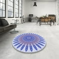 thumbnail image 3 of Ahgly Company Indoor Rectangle Patterned Periwinkle Purple Area Rugs, 2' x 5', 3 of 6