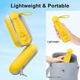 thumbnail image 5 of Paraguas de viaje plegable BRILLAR Mini paraguas 8 varillas Protección UV Amarillo, 5 of 5