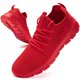 thumbnail image 1 of Zapatillas ZGPWZWL para correr, tenis, gimnasio, caminar, rojas, hombre 9.5, 1 of 6