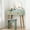 Green, variant on Brafab Rattan Vanity Set with LED Lights, Mirror, and Chair - White Nature, Wooden Makeup Table with 2 Drawers