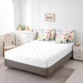thumbnail image 4 of YST Ensemble de Literie Floral Animal 7 Pcs Taille Simple, Ensemble de Couette Dessin Animé Animal pour Enfants Garçons Filles, Ensemble de Literie Faune Style Ferme avec Draps, Ensemble de Lit Réversible Hibou avec Taies d'Oreiller, 4 of 5