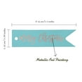 thumbnail image 5 of Inkdotpot Pack Of 50 Merry Christmas Favor Paper Tags Craft Real Rose Gold Foil Hang Tags, 5 of 6