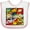 White and Pink, variant on Inktastic My Grandma Loves Me Superhero Boys or Girls Baby Bib