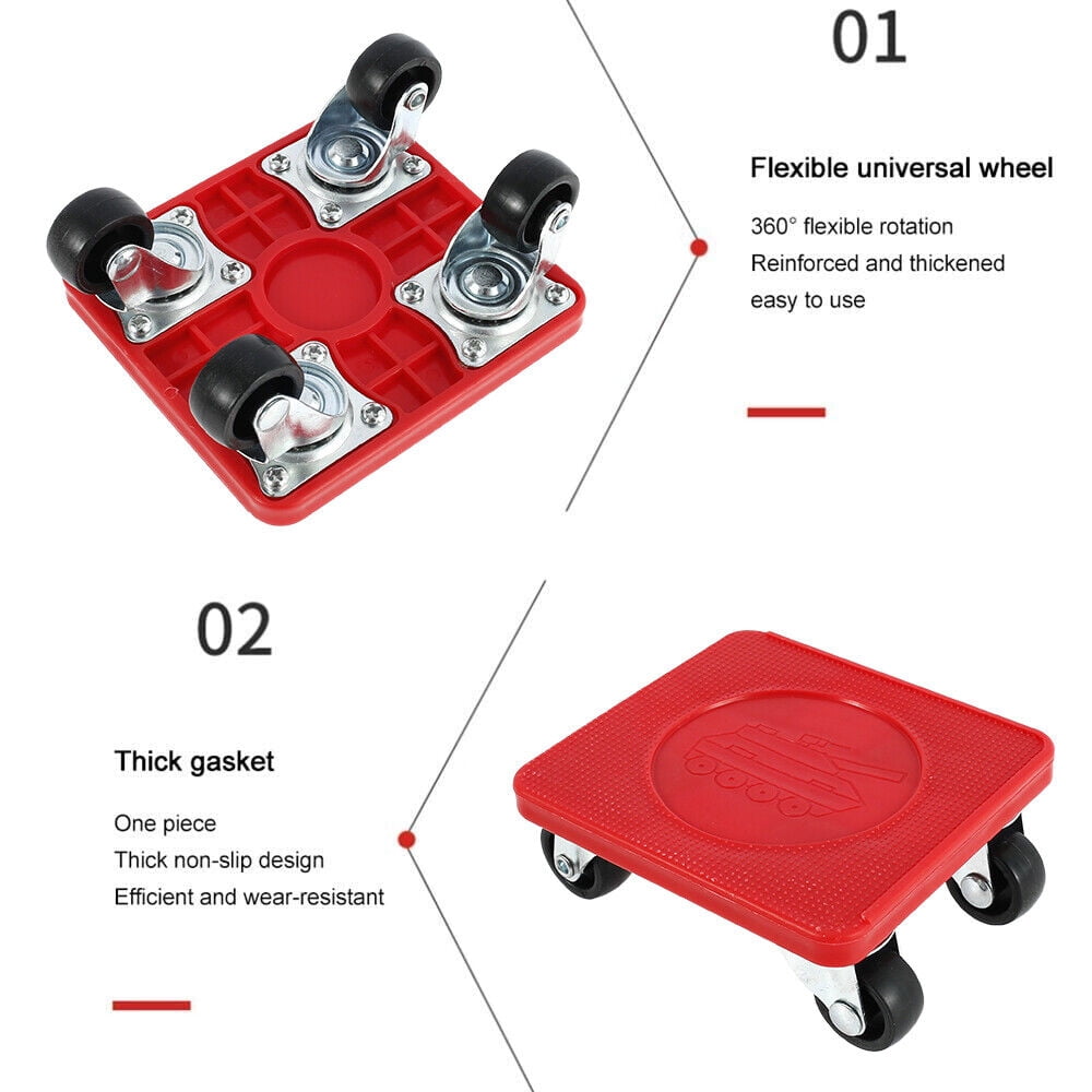 Heavy Duty Furniture Lifter Mover Tools Set Furniture Shifter Wheels Moving Slider Kit Moving Roller Kit Furniture Transport Set Furniture Sliders for Sofas Refrigerators