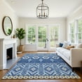 thumbnail image 7 of Addison Rugs Mayfield Premium Machine Washable Transitional Aztec Navy Rectangle Rug, 2'6" x 3'10", 7 of 7
