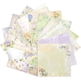 thumbnail image 4 of Wrapables 6x6 Decorative Single-Sided Scrapbook Paper for Arts & Crafts Projects, Scrapbooking, Card-Making, Lavender Floral Theme, 4 of 4
