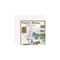 thumbnail image 3 of Historic City Map - Santa Rosa California - Thompson 1877 - 23 x 23.63 - Vintage Wall Art, 3 of 5
