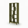 thumbnail image 5 of Geometrix Bookcase 72"H - Olive Grove Green Finish, 5 of 8