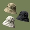 thumbnail image 2 of CoCopeaunts Women Bucket Hat Summer UV Protection Outdoor Caps Ladies Headwear Sunbonnet Men Fisherman Hat with Drawstring, 2 of 8