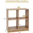 thumbnail image 3 of HLL 4-Cube Bookcase, Freestanding Open Bookshelf, 2 Anti-Tipping Kits, Home Office Modern Cube Storage Wooden Display Shelf for Living Room Kids Room, Easy Assembly (Natural, 29 x 13 x 29 Inch), 3 of 16