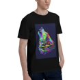 thumbnail image 2 of Bingfone Howling Wolf Men'S Loose Fit Short-Sleeve Pocket T-Shirt, 2 of 7