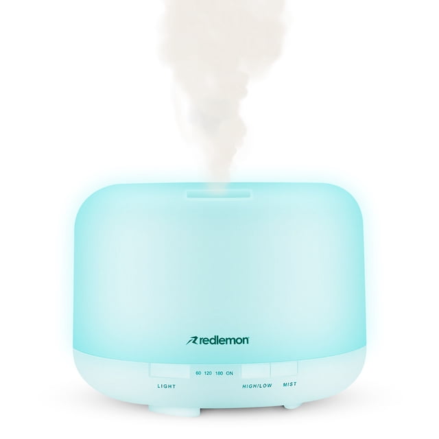 Humidificador Redlemon Difusor de Aceites Esenciales 500ml 12 Luz LED