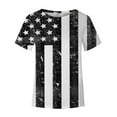 thumbnail image 4 of IROINNID 4th of July T-Shirt For Women Fashion Summer Loose Casual Blouse Round Neck Women Tops USA 4th Of July, 4 of 5