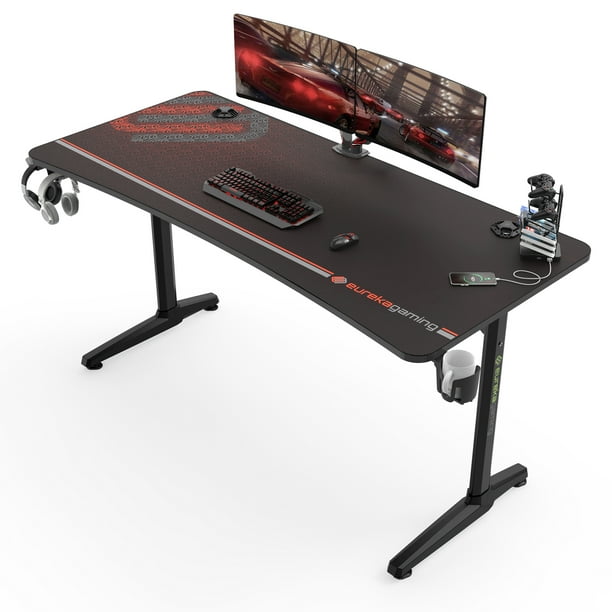Eureka Ergonomic Gaming Desk 60 Inch Home Office Computer Desk, I