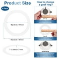 thumbnail image 3 of Uxcell 4-Pack Goof Rings for 3" Recessed Lights, 2.8" ID 3.6" OD Durable Steel Trim Ring Flush Mount Matte White, 3 of 6