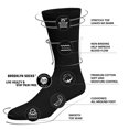 thumbnail image 3 of 6 Pairs of Premium Women’s Black Soft Breathable Cotton Crew Socks, Non-Binding & Comfort Diabetic Socks (Fits Shoe Size 6-11), 3 of 6