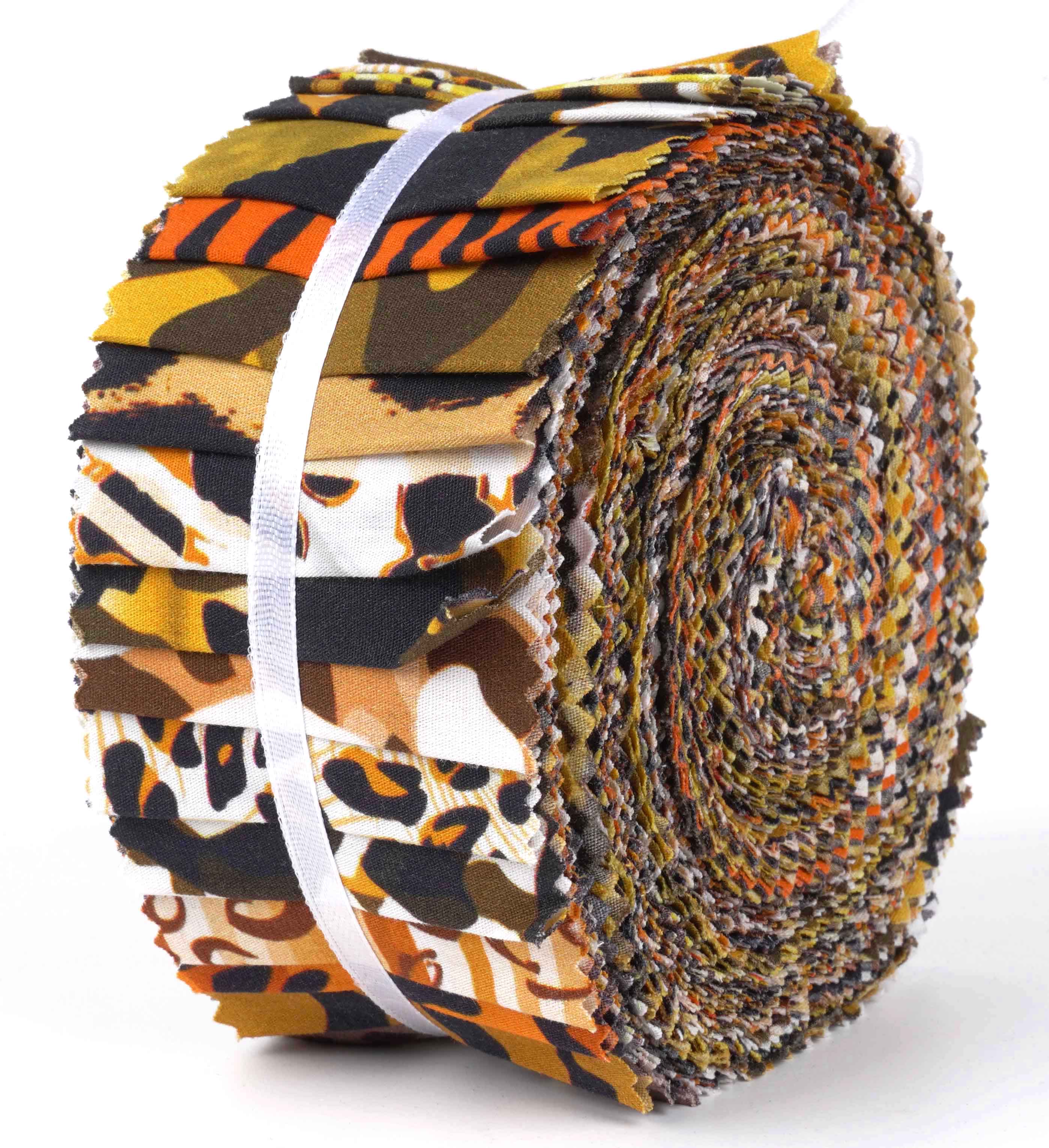 Soimoi 40 Jelly Roll Per Quilting 2,5x42 Pollici | Tessuto Cotone 100% Floreale Artistico - Nero