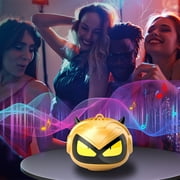Little Devil Mini Bluetooth Speaker - Wireless Subwoofer with TWS Pairing, Enhanced Bass Portable Speaker for Home/Outdoor (Yellow)