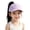 Purple, variant on LiuXxxx Kids Outdoor Casual Half Dome Visor Hat Solid Curved Brim Ponytail Cap for Everyday Wear Black