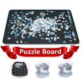thumbnail interactive-video image 1 of TELY Stiff-Felt Puzzle Board With Cover - Up To 1000 Pieces - Easy-Move Jigsaw Puzzle Mat 1 of 13