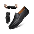 thumbnail image 3 of Gomelly Mens Boat Shoe Driving Flats Comfort Loafers Non-Slip Penny Loafer Wedding Office Moccasins Black 10.5, 3 of 9