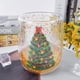 thumbnail image 3 of 3 Piezas de Vaso de Árbol de Navidad, Vasos de Vidrio Transparente Coloridos para Beber con Forma de Árbol de Navidad, de Café Especial para Fiestas Navideñas, 3 of 4