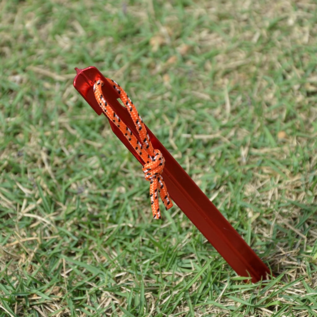 Oasiva Reliable Aluminum Alloy Tent Stakes Must Have Camping Accessories for Stability & Easy Assembly and Easy Camping Set