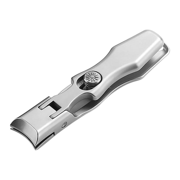 Cortaúñas de acero inoxidable antisalpicaduras de gran apertura. Cortaúñas portátil con autobloqueo. Especializado en uñas de los pies gruesas y duras. Cortaúñas.