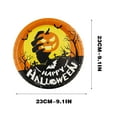 thumbnail image 5 of Savings Halloween Tableware Halloween Plates - 7 Inch Halloween Paper Plates 6 PCS - Disposable Orange and Black Paper Dinner Plates - Halloween Tableware Dinnerware Decorations for Kitchen Party, 5 of 5