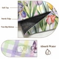 thumbnail image 6 of Area Rug for Living Room, Tulips Spring Floral Non-Slip Indoor Large Carpet for Bedroom/Dining Room, Flowers Butterfly Plaid Pastoral Washable Low-Profile Rectangle Floor Mat Runner Rugs - 2.7 x 5 Ft, 6 of 7