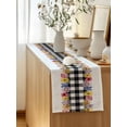 thumbnail image 5 of Table Runner 72 Inches Long for Kitchen Dining, Colorful Flowers Dresser Scarf Farmhouse, Dining Table Decorations for Wedding/Parties, Spring Floral Elegant Pastoral Watercolor 18 x 72 In, 5 of 8