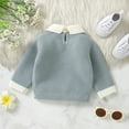 thumbnail image 5 of SXcggal Toddler Baby Girl Boy Knit Sweater Turn Down Collar Long Sleeve Pullover Sweatshirt Fall Winter Clothes Warm Beautiful Soft Girls Sweaters, 5 of 7