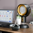 thumbnail image 3 of Lwuey Portable Range Hood, Desktop Kitchen Exhaust Fan Mini Extractor 2 Wind Speed Low Noise Wireless Detachable Filter Oil Collection Cup Indoor Camping BBQ Hot Pot RV Cooking Smoke Extraction Black, 3 of 8