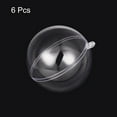 thumbnail image 2 of 6 Pack 2 3/4-inch(70mm) Clear Plastic Ornaments Ball, 2 of 6