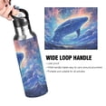 thumbnail image 2 of ALAZA Whale in Starry Water Bottle Insulated Flask Stainless Steel Straw Lid 20 oz, 2 of 6