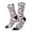 2 Black-2, variant on Tropics Palm Trees Pattern Sport Socks for Women and Men Crew Socks Sporty Calf Socks Casual Socks