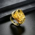 thumbnail image 2 of Mytys Statement Rings for Women 18k Gold Plated Flower Cocktail Ring Wedding Engagement Gift, 2 of 5