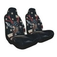 thumbnail image 2 of Salouo Vintage American Deer Pattern Car Seat Covers,Universal Car Seat Protectors Easy to Install Car Cover Car Accessories Auto/rucks/Van/SUV-2 PCS, 2 of 9