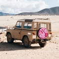 thumbnail image 6 of Multi-Size Car Tire Dust Cover Sunscreen, Corrosion, Dust And Water Keep Spare Tires Clean Hotpink Geometric Patterns_1 17 Inch, 6 of 8
