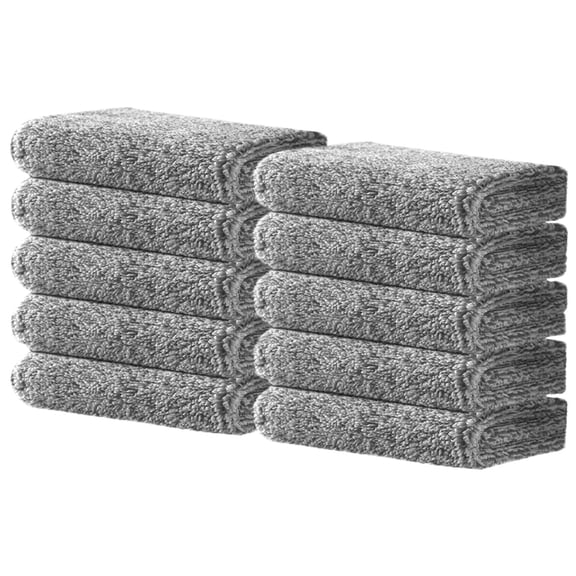 Kilougeis 2025 New Microfiber Face Cloth Reusable Makeup Remover Facial Cleansing Towel Ultra Soft Face Washcloth 12inchx12inch 6 Pack Grey