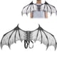 thumbnail image 5 of Accesorio de disfraz de fiesta plegable con ala de Halloween, accesorio de cosplay para niños, regalo para niños, color blanco, 5 of 14