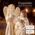 thumbnail image 5 of Moocorvic Nativity Scene Figurine Set,7-Piece Hand-Painted Family with Angel,Shepherd,Lamb,Christmas Tabletop Decor Religious Holiday Gift, 5 of 9